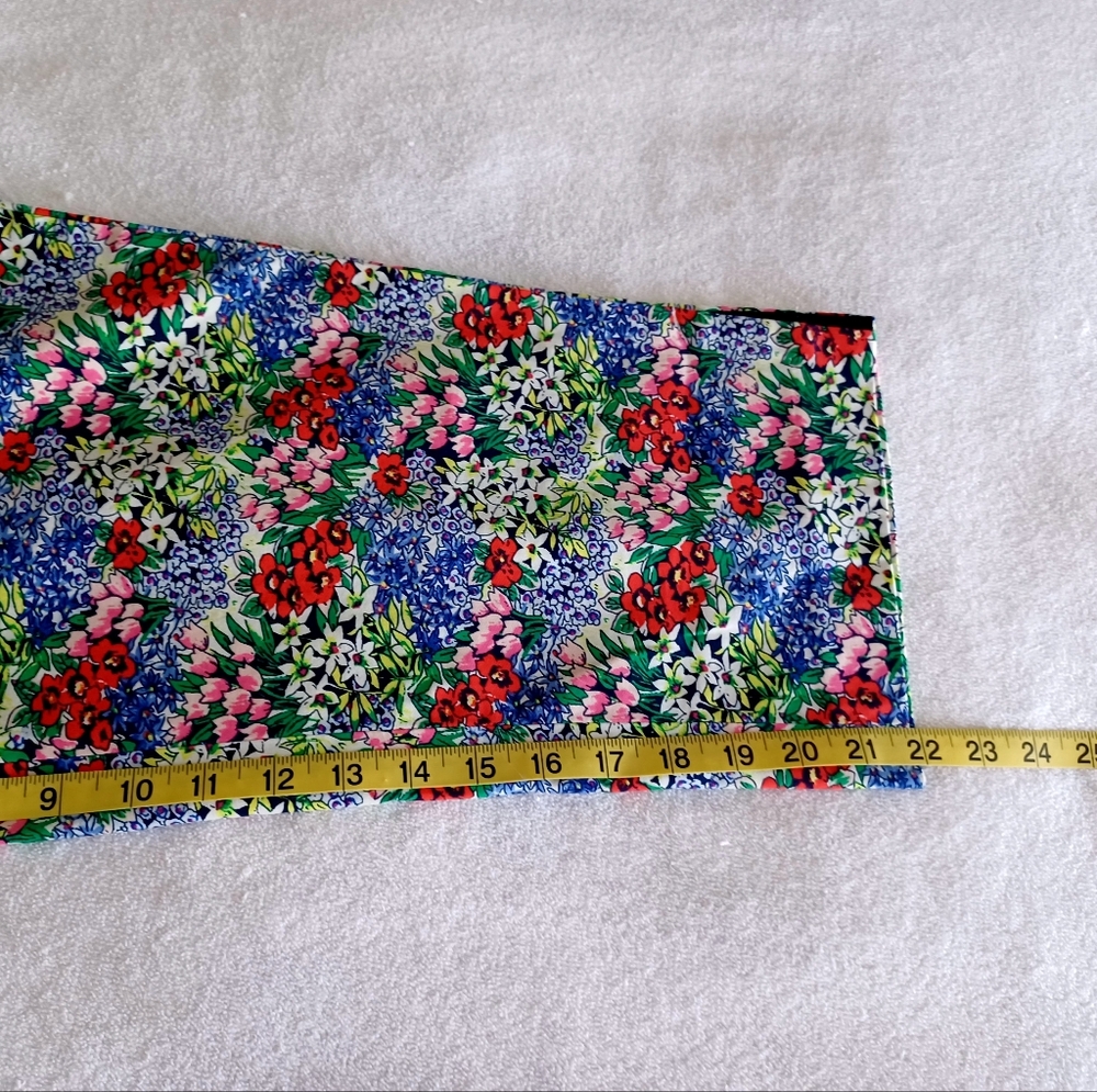 Talbots Perfect Skimmer - Floral Pants, Size 12 - Picture 14 of 16
